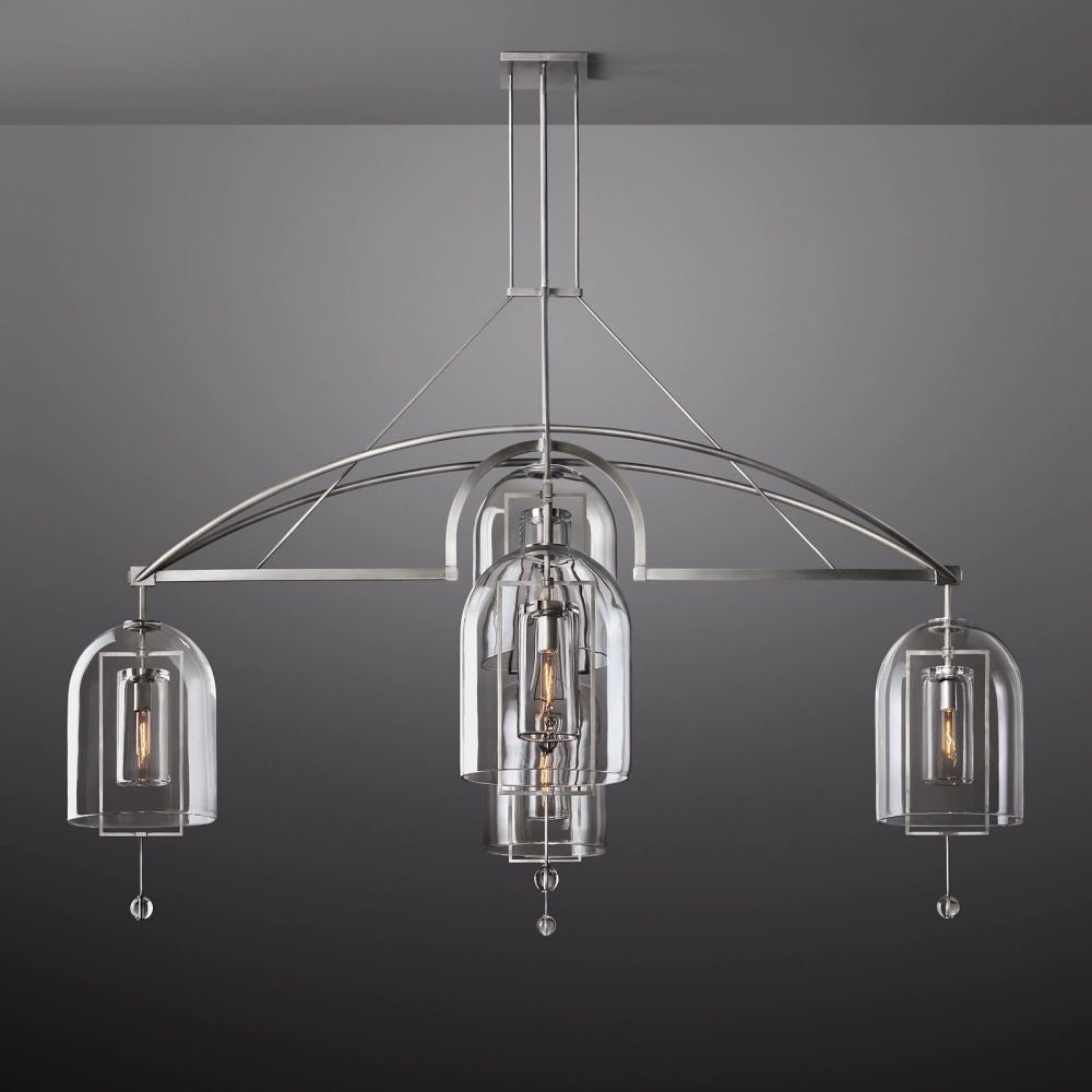Fulcrum Round Chandelier Light 61" - 5 Lights