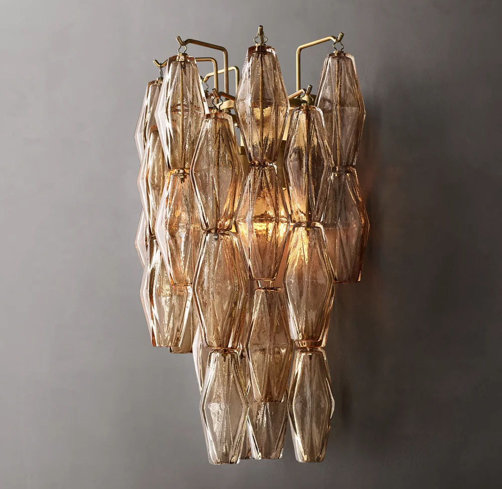 Chiaray Clear Glass Wall Sconce Light For Dinning Room