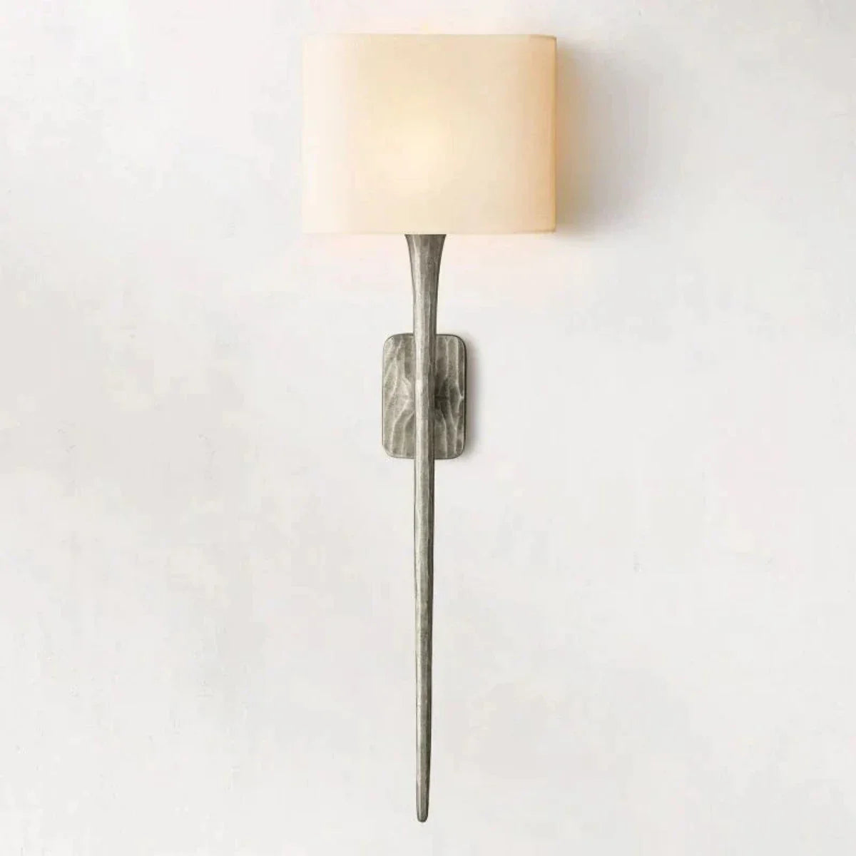 Thaddeus Modern Forged Brass Shaded Wall Sconce For Living Room