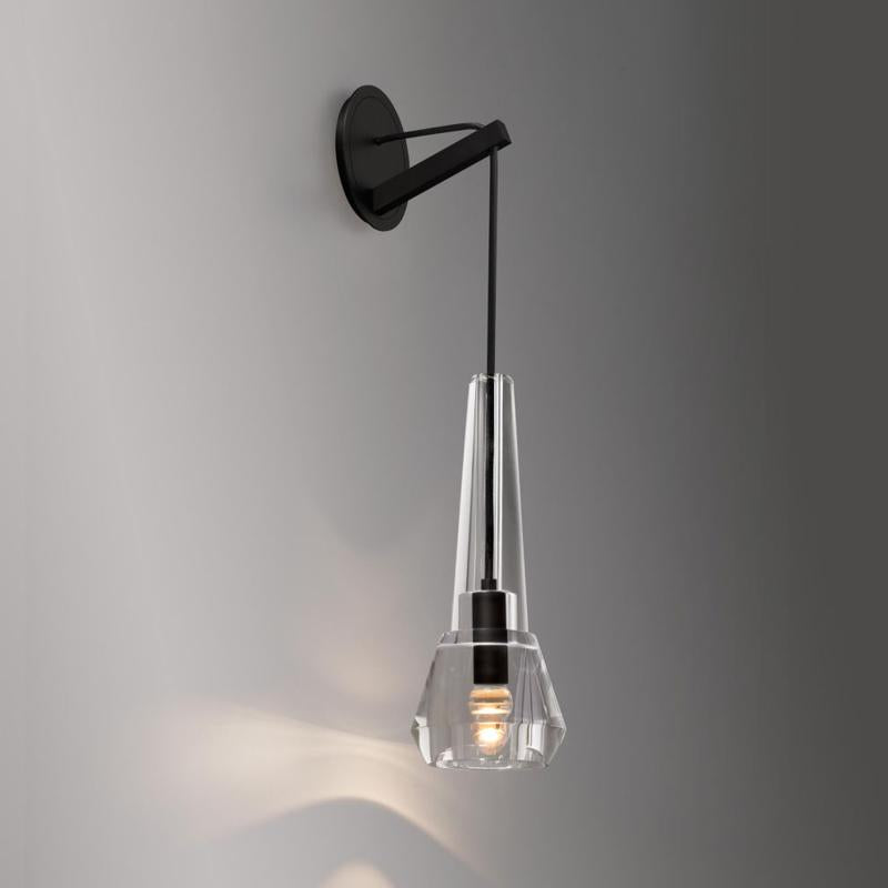 Apollin Lead Crystal Wall Sconce Light for Living Room