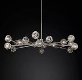 Boule De Cristal Clear Glass Ball Modern Round Chandelier Lightings 60"