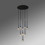 Apollin Round Crystal Chandelier Lighting for Kitchen Island