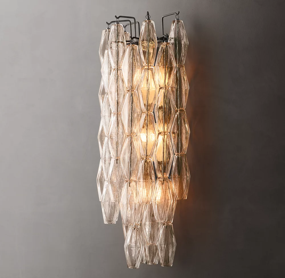 Chiaray Clear Glass Grand Wall Sconce Light For Dinning Room