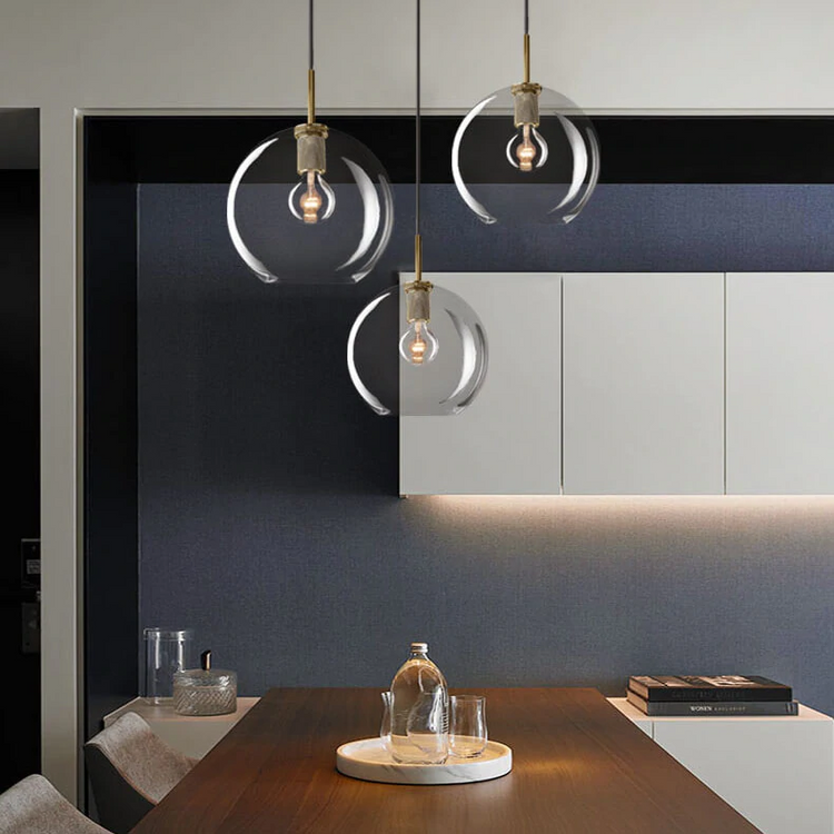 Fulcrum Globe Shade Pendant Lighting 11" for Dining Room