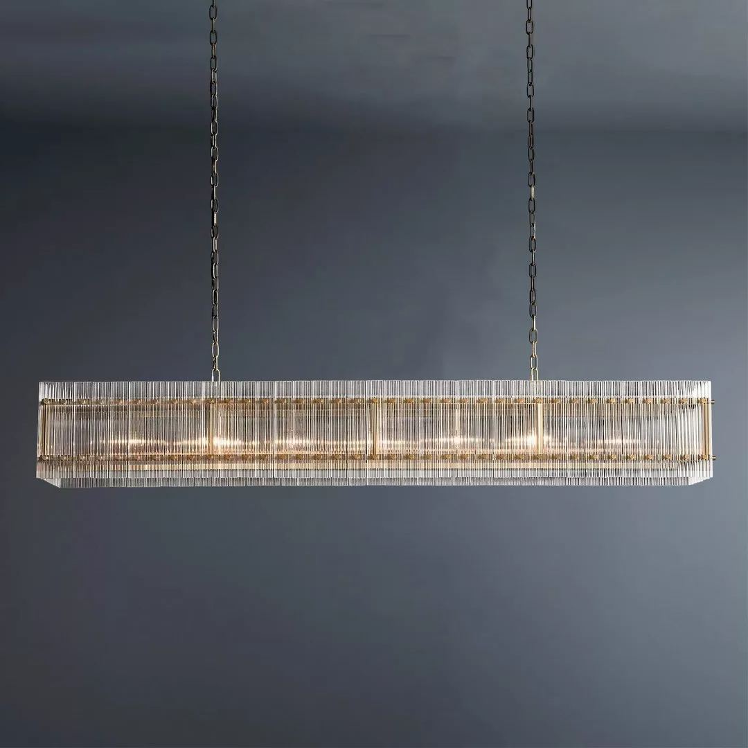 Modern San Marco Linear Luxury Chandelier Lights 72"