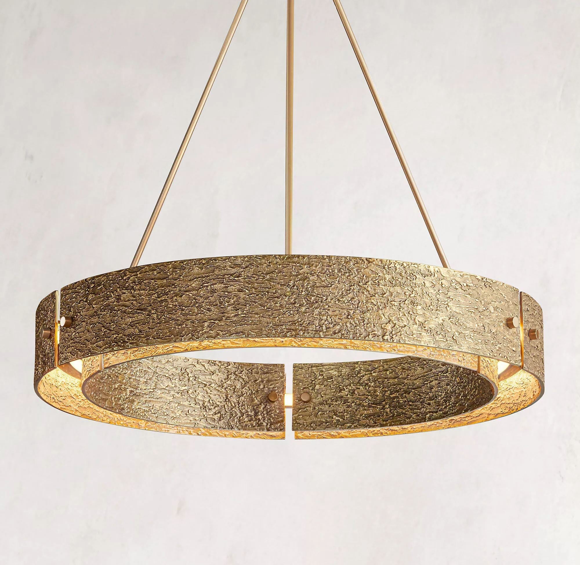 Vouvray Round Brass Chandelier Lighting D36"/D48"/D60" for Living Room