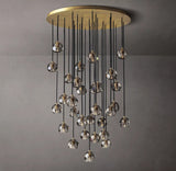 Luxury Boule De Cristal Smoke Crystal Chandelier Lighting 40"