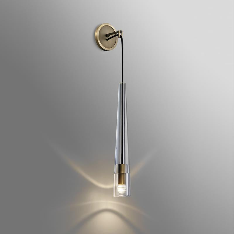 Apollin Crystal Small Wall Sconce Light for Living Room