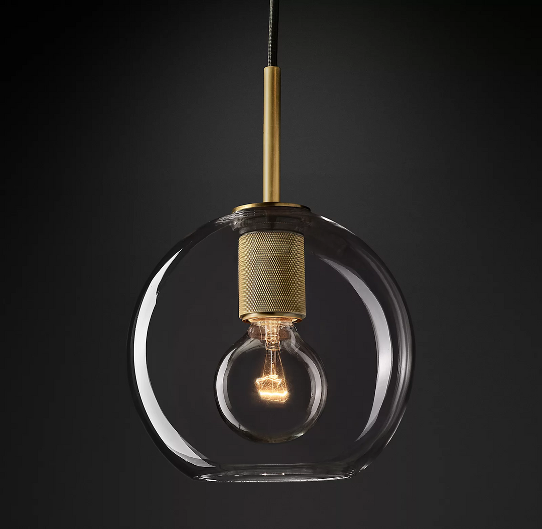 Fulcrum Globe Shade Pendant Lighting 14" for Dining Room