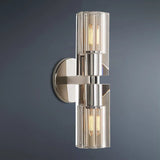 Arcachon Brass Double-Head Wall Sconce for Hallway