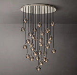 Luxury Boule De Cristal Smoke Crystal Chandelier Lighting 40"