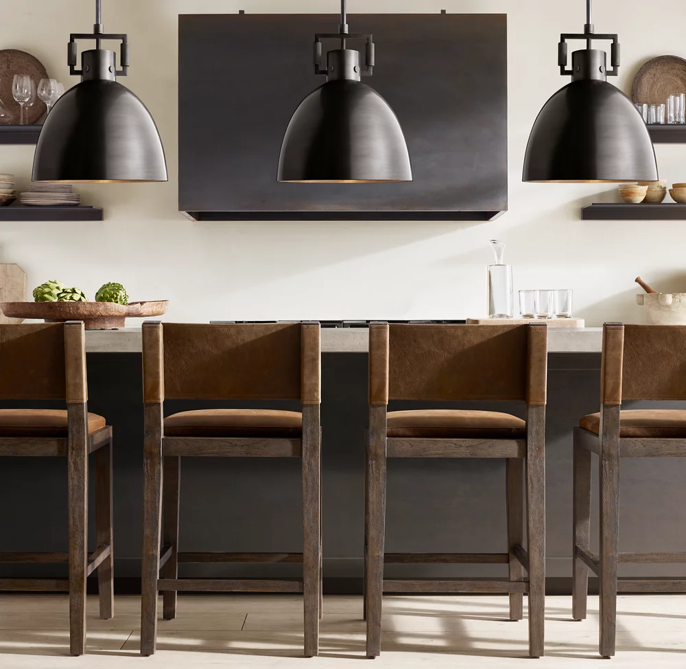 Machinist Metal Glass Shade Pendant Lamp Industrial Pendant Lighting
