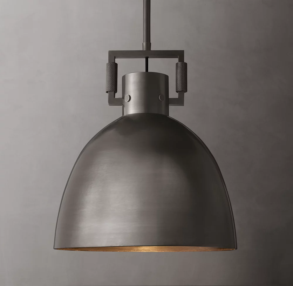 Machinist Metal Glass Shade Pendant Lamp Industrial Pendant Lighting