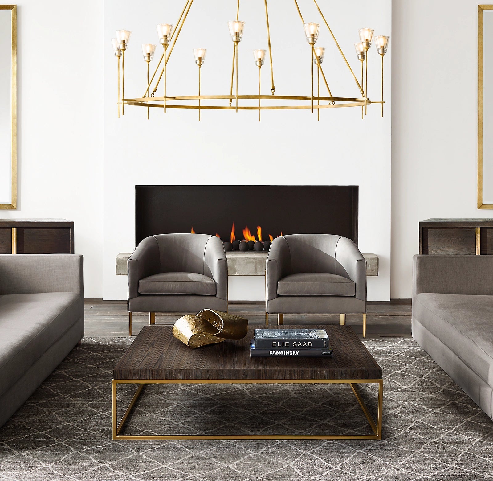 Torche Round Modern Luxury Chandelier Lighting 58"