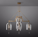 Fulcrum Round Chandelier Light 61" - 5 Lights