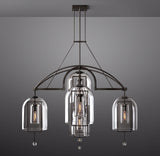 Fulcrum Round Chandelier Light 61" - 5 Lights