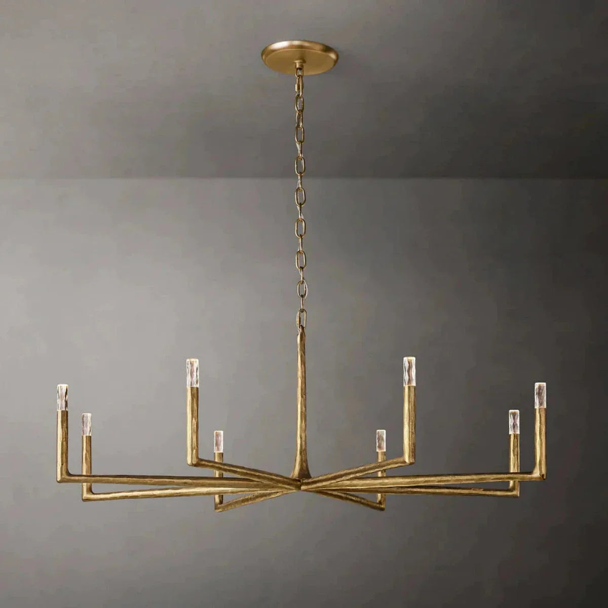 Thaddeus Round Contemporary Chandelier Lighting 60" For Bedroom
