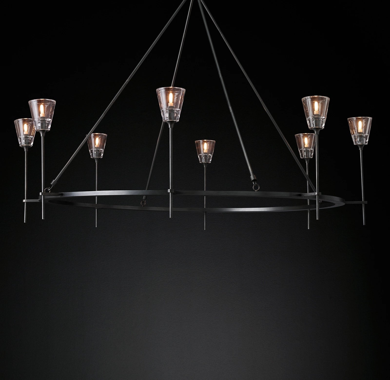Torche Round Modern Luxury Chandelier Lighting 58"