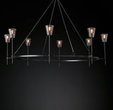 Torche Round Modern Luxury Chandelier Lighting 58"