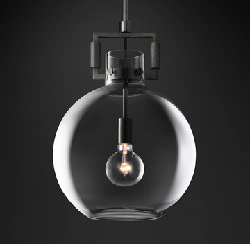 Machinist Glass Shade Pendant Lamp Contemporary Ceiling Light Fixture