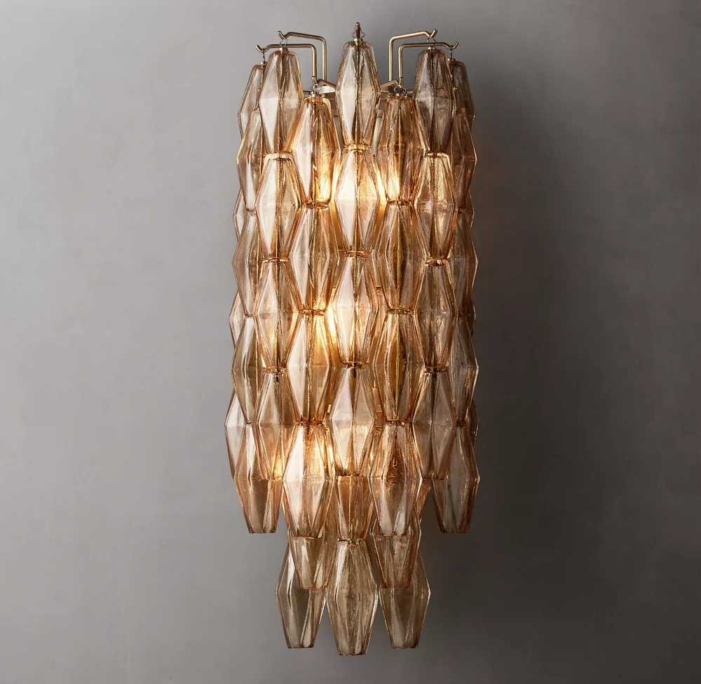 Chiaray Clear Glass Grand Wall Sconce Light For Dinning Room