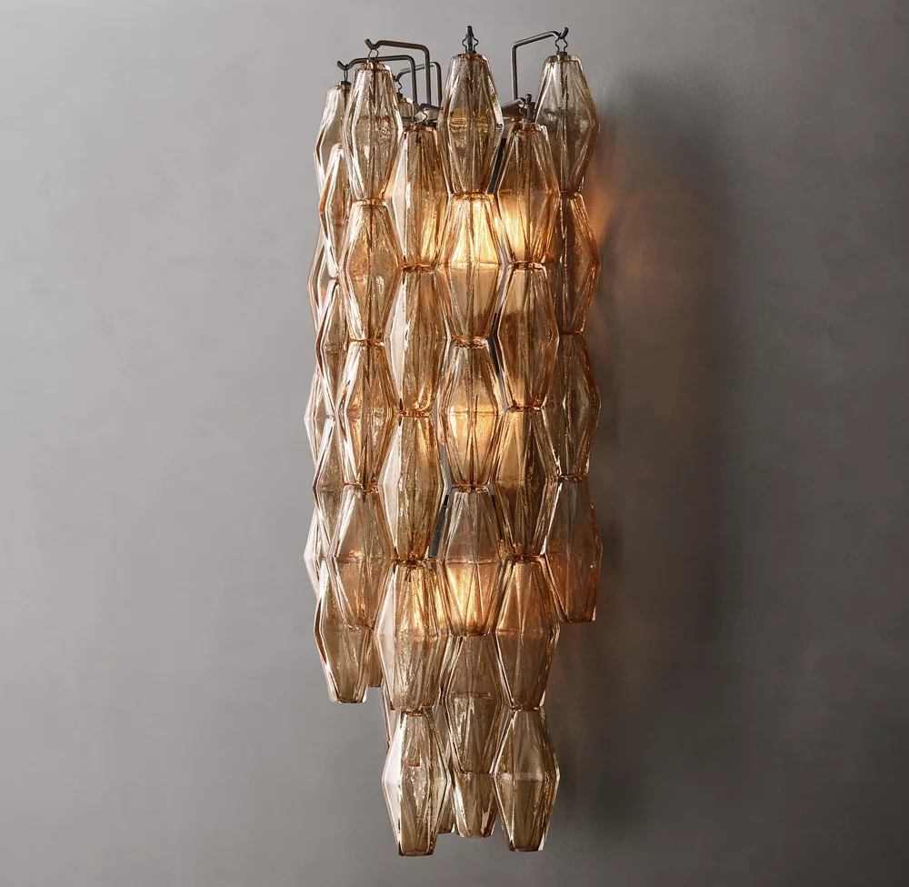 Chiaray Clear Glass Grand Wall Sconce Light For Dinning Room